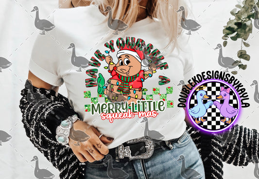 Have Yourself a Merry Little Squeak-mas – Cute Holiday Chipmunk Digital Design