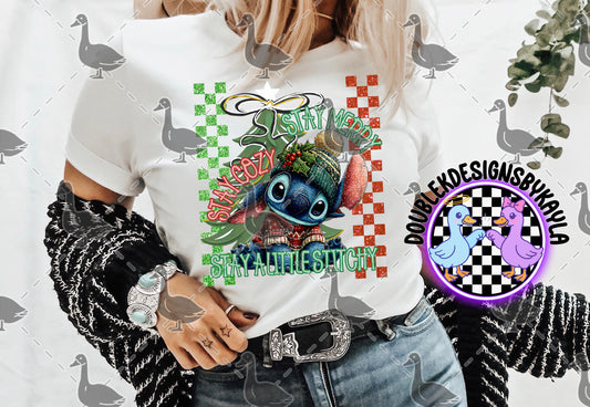 Christmas Stitch PNG | Stay Cozy Stay Merry Sublimation Design