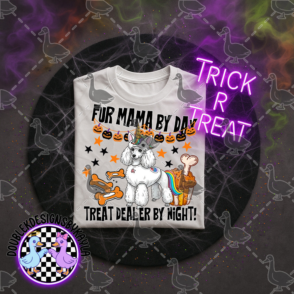 Fur Mama by Day – Halloween Dog Mom PNG Digital File