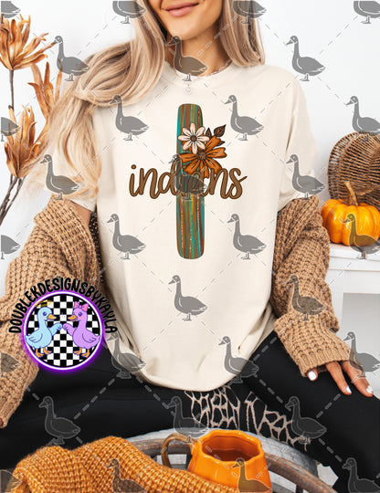 Fall Floral Mascot Letter Digital Designs | Multiple Team Variants