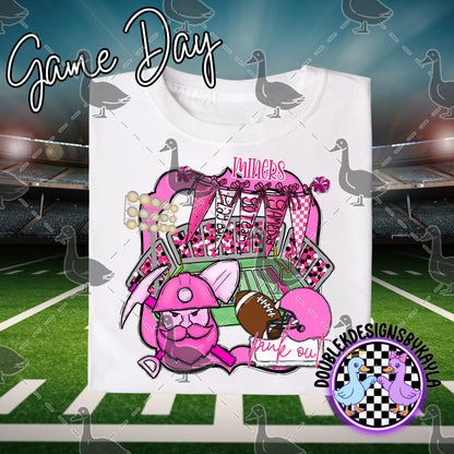 Pink Out Game Day Mascot Designs – 72 Digital Options + Bundle