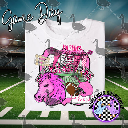 Pink Out Game Day Mascot Designs – 72 Digital Options + Bundle