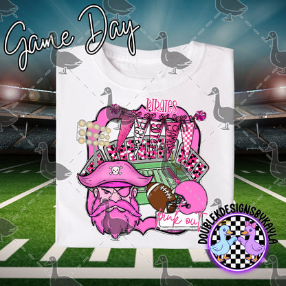 Pink Out Game Day Mascot Designs – 72 Digital Options + Bundle