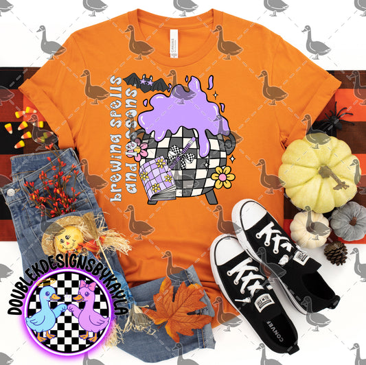 Brewing Spells and Lessons – Halloween Classroom PNG Design