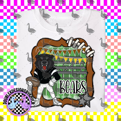 Gridiron Growlers – Mascot Football Series Team Spirit Bundle or individual PNG