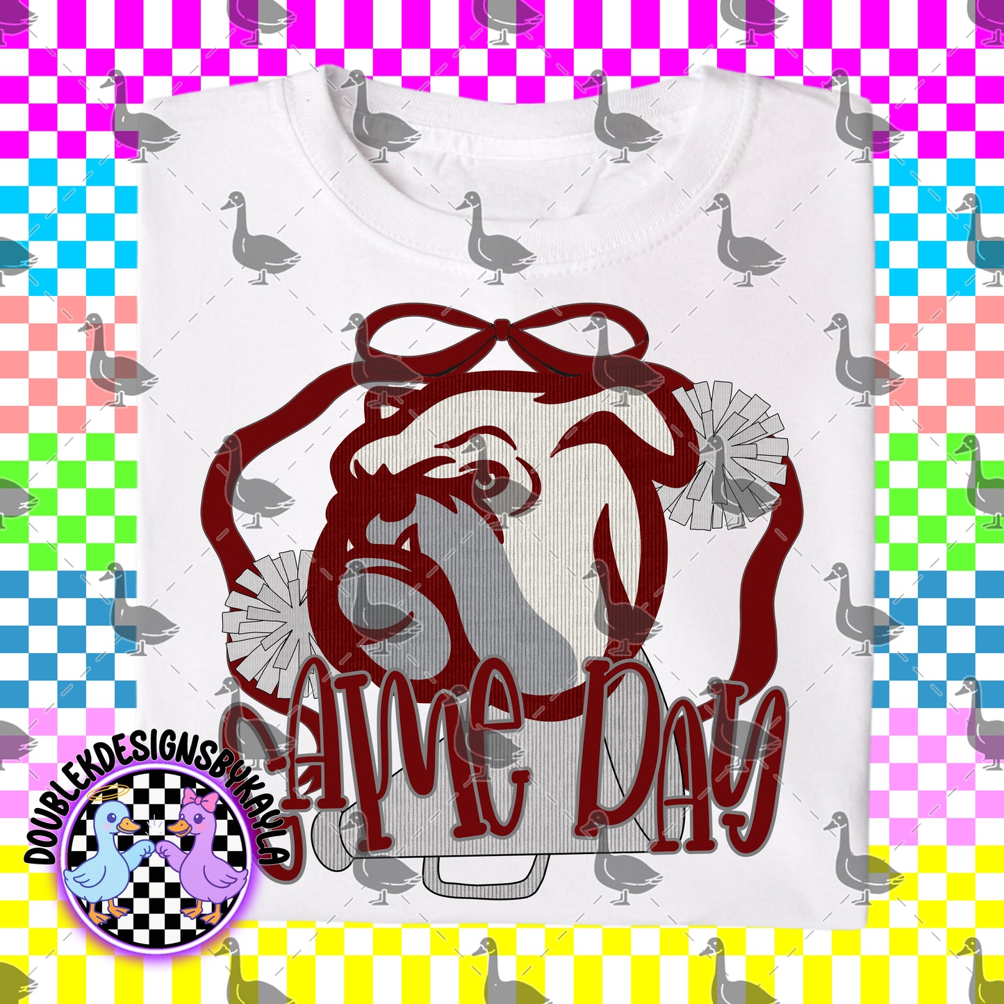 Game Day Bow + Pom Graphic Design Bundle – 16 Team-Inspired PNGs