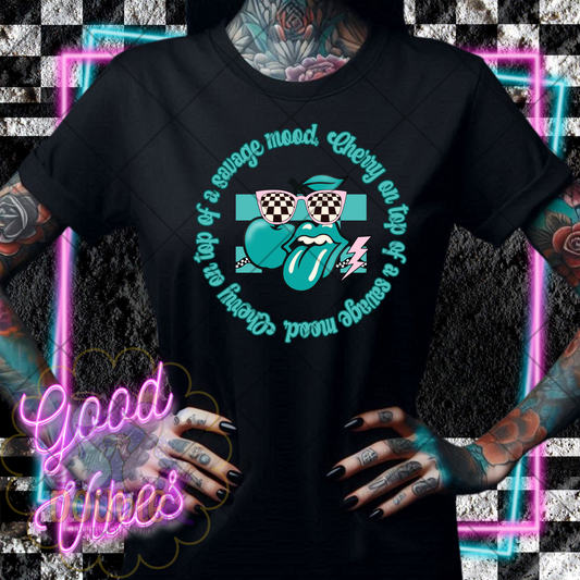 CHERRY ON TOP OF A SAVAGE MOOD "TEAL"