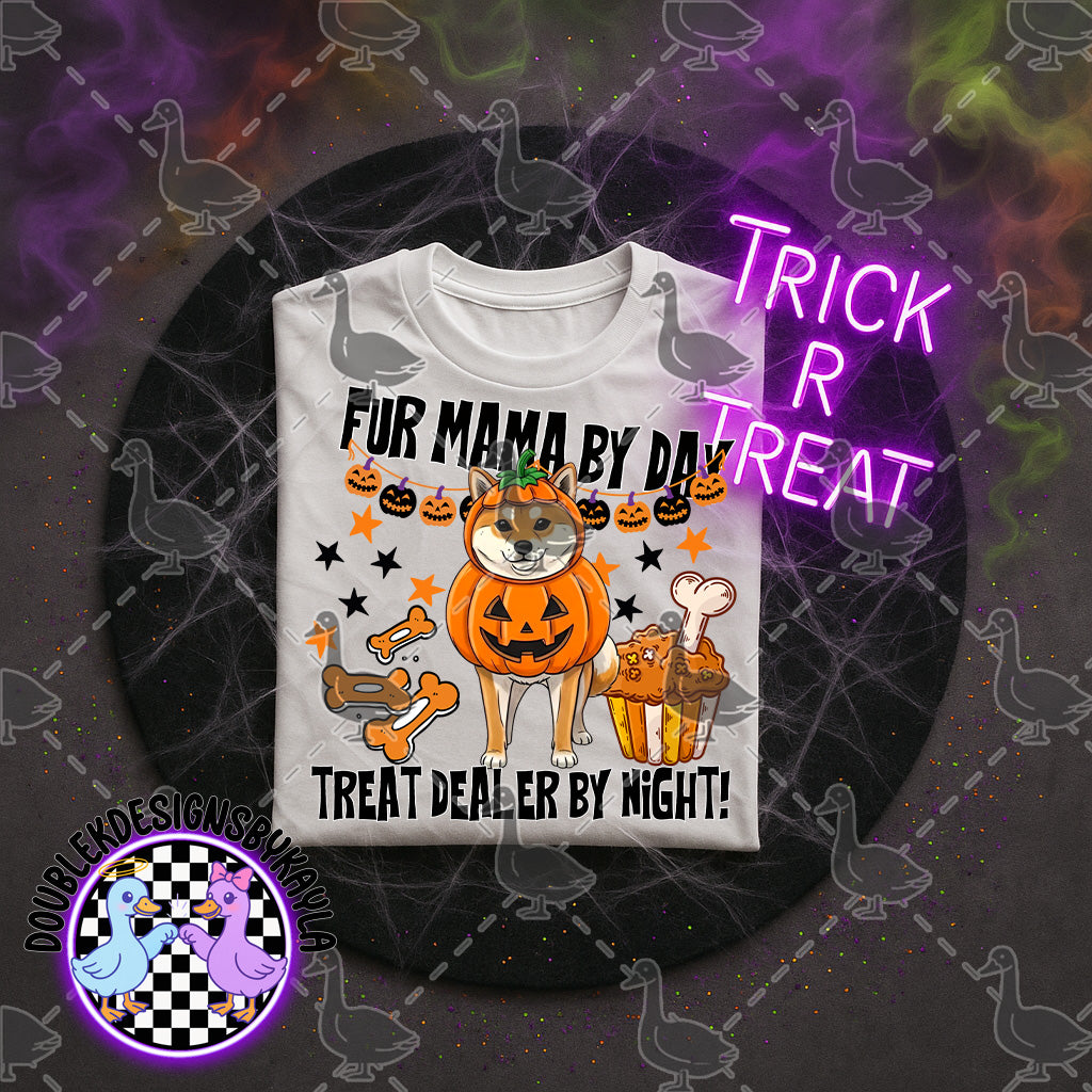 Fur Mama by Day – Halloween Dog Mom PNG Digital File