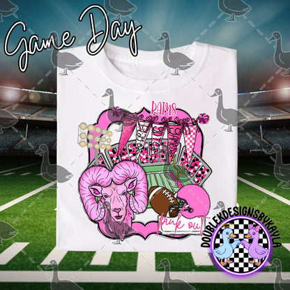 Pink Out Game Day Mascot Designs – 72 Digital Options + Bundle