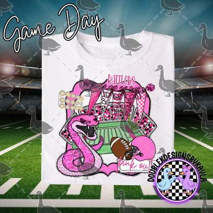 Pink Out Game Day Mascot Designs – 72 Digital Options + Bundle
