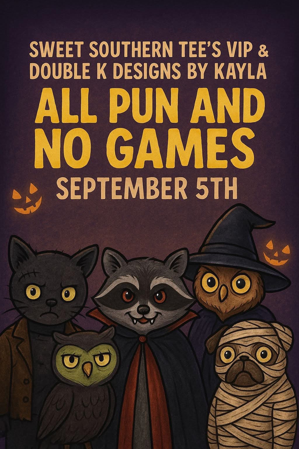 ALL PUNS AND NO GAMES WITH SWEET SOUTHERN TEES VIP