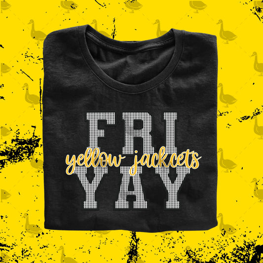 Custom "FRIYAY" Mascot Spirit Shirt Digital Design | Personalized Team Name & Colors