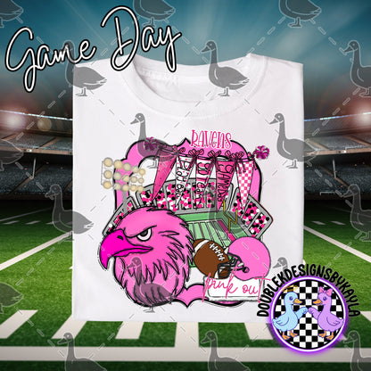 Pink Out Game Day Mascot Designs – 72 Digital Options + Bundle