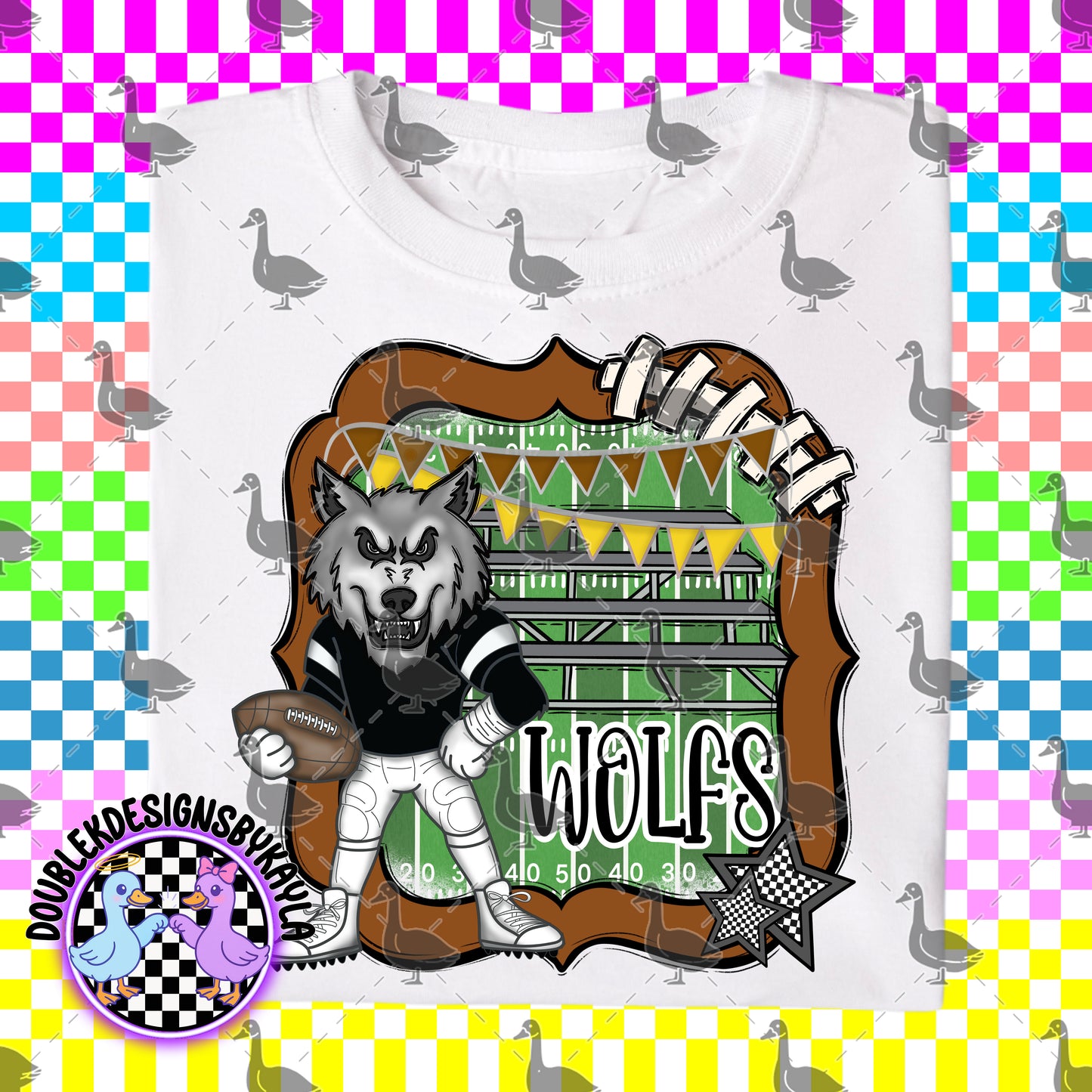 Gridiron Growlers – Mascot Football Series Team Spirit Bundle or individual PNG