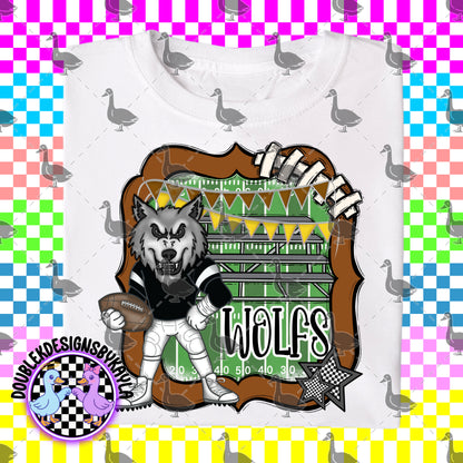 Gridiron Growlers – Mascot Football Series Team Spirit Bundle or individual PNG
