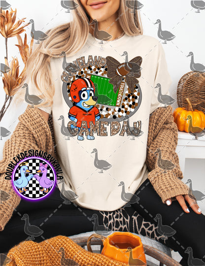 Game Day Football Bow Mascot Tee | Multiple Teams Available