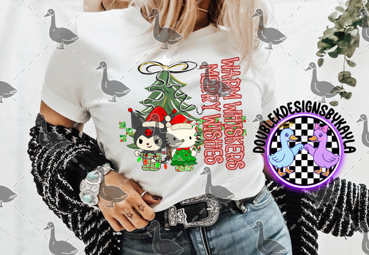 Kuromi & Hello Kitty Christmas PNG | Warm Whiskers Merry Wishes