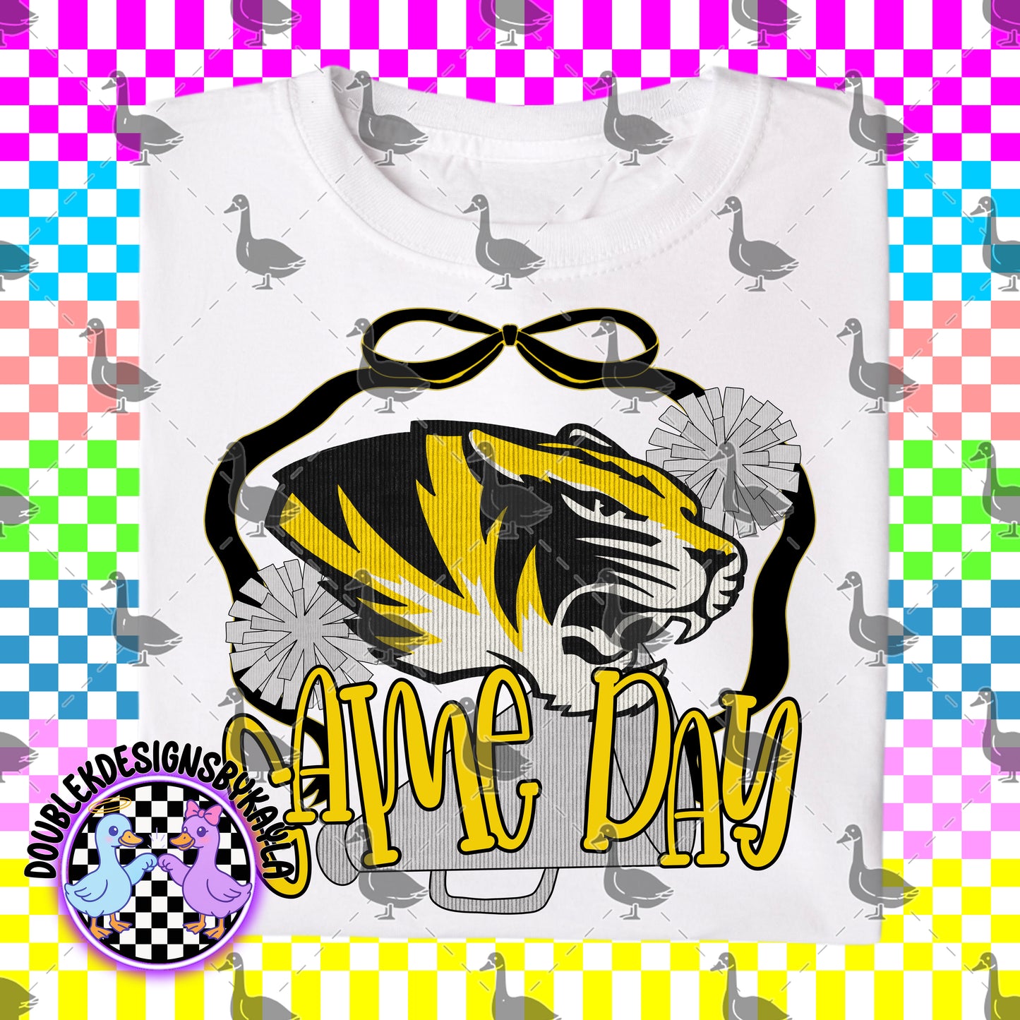Game Day Bow + Pom Graphic Design Bundle – 16 Team-Inspired PNGs