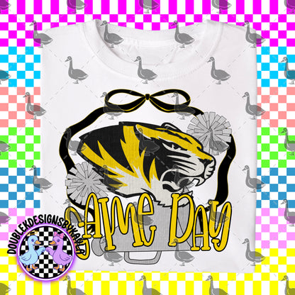 Game Day Bow + Pom Graphic Design Bundle – 16 Team-Inspired PNGs