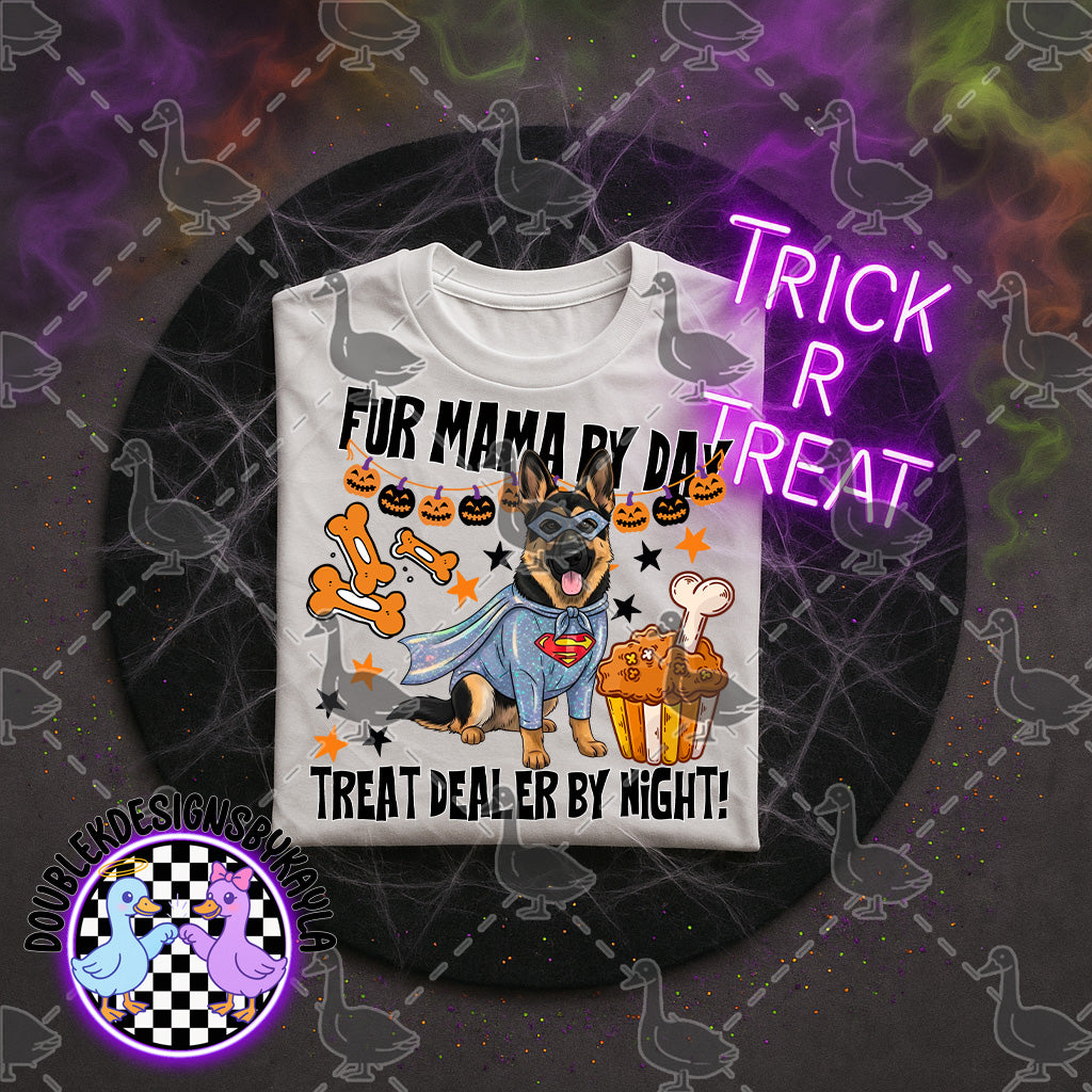 Fur Mama by Day – Halloween Dog Mom PNG Digital File