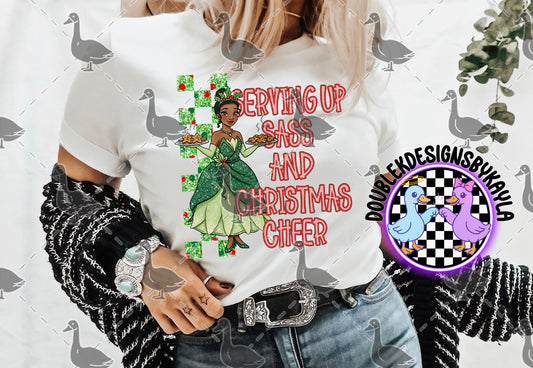 Princess Tiana Christmas PNG | Serving Up Sass & Christmas Cheer