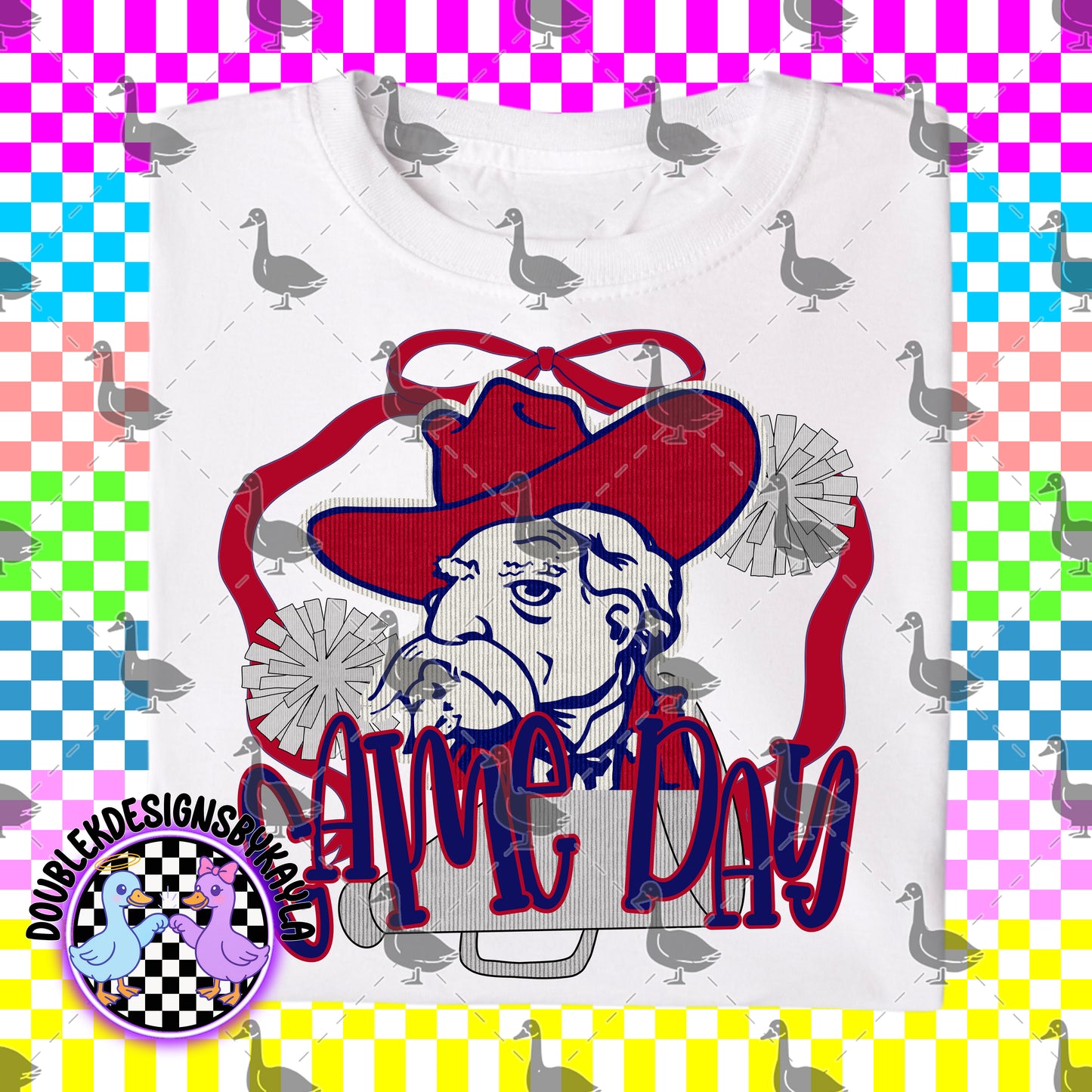 Game Day Bow + Pom Graphic Design Bundle – 16 Team-Inspired PNGs