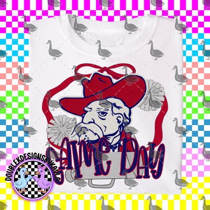 Game Day Bow + Pom Graphic Design Bundle – 16 Team-Inspired PNGs