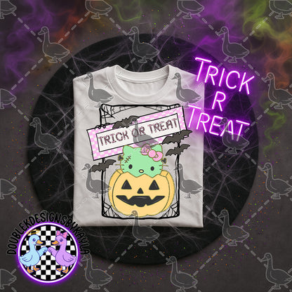 Halloween Trick or Treat Digital Design – 17 Character Styles (PNG)