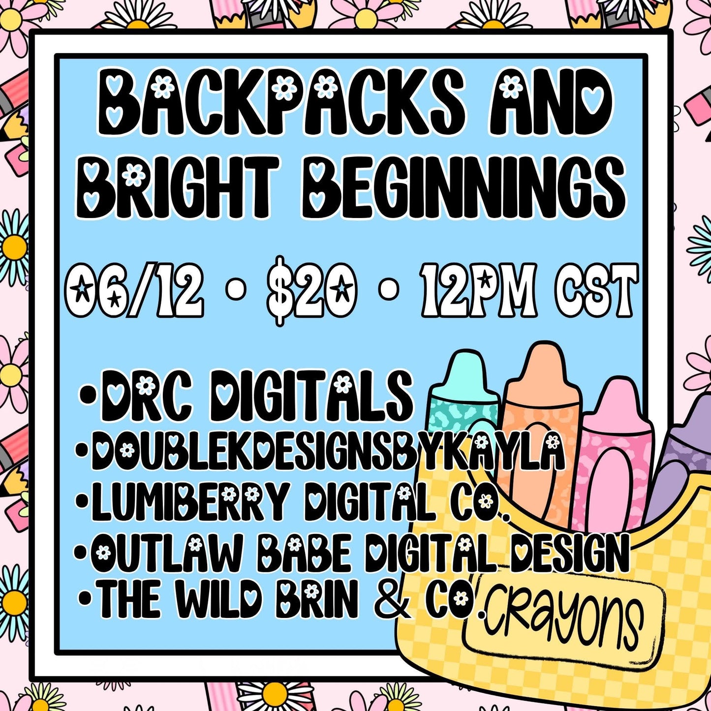 BACKPACKS AND BRIGHT BEGINNINGS COLLAB