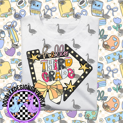 Hello Starstruck Grades – Back to School PNG Bundle | Pre-K to 5th Grade Digital Designs