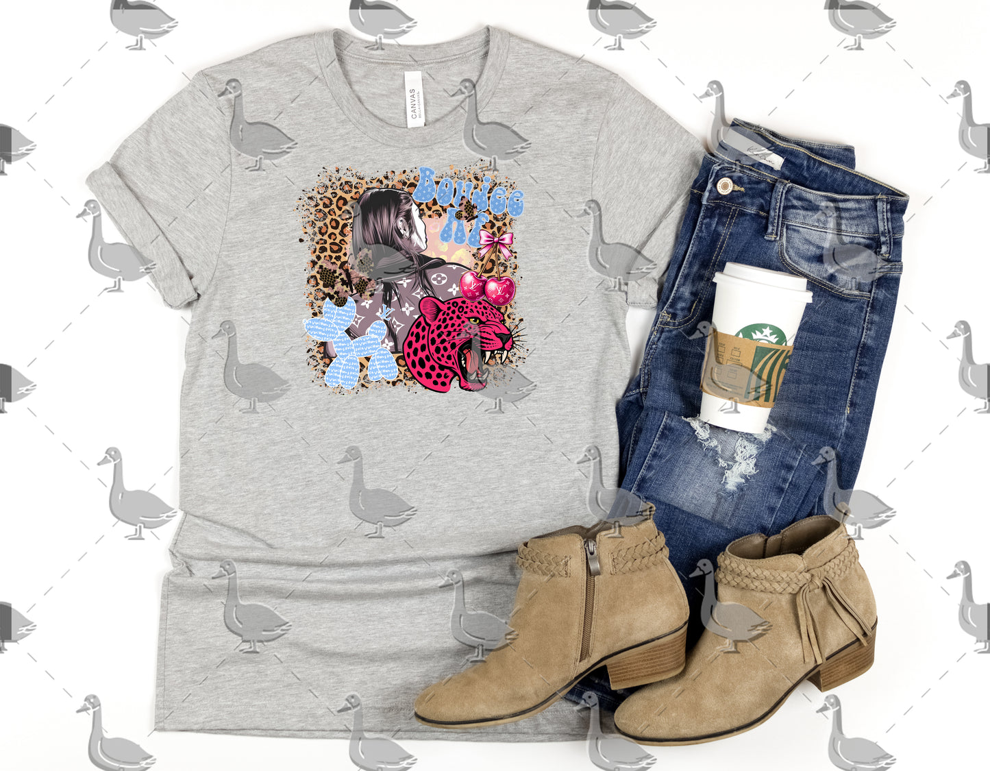 Boujee & Bold Western Girl Sublimation Design – Leopard, Neon Jaguar PNG