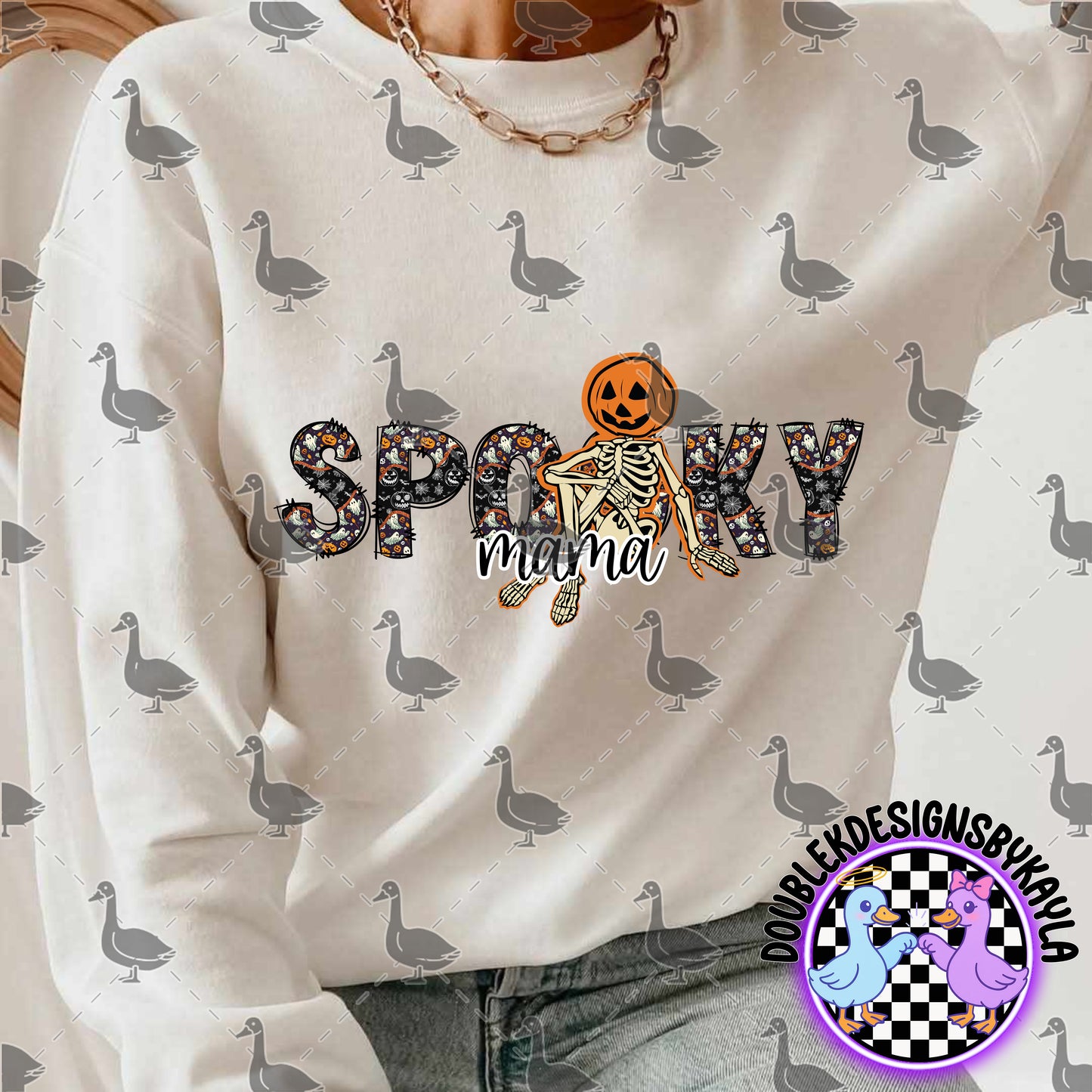 Spooky Mama & Spooky Mini – Halloween Digital Design Set