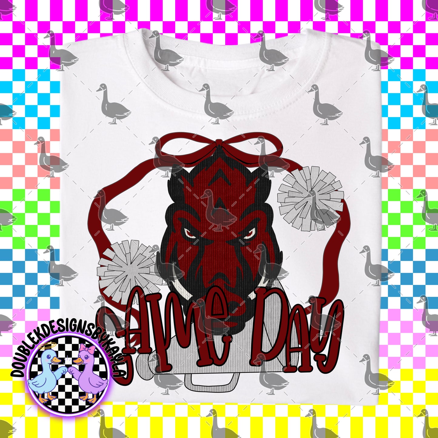 Game Day Bow + Pom Graphic Design Bundle – 16 Team-Inspired PNGs