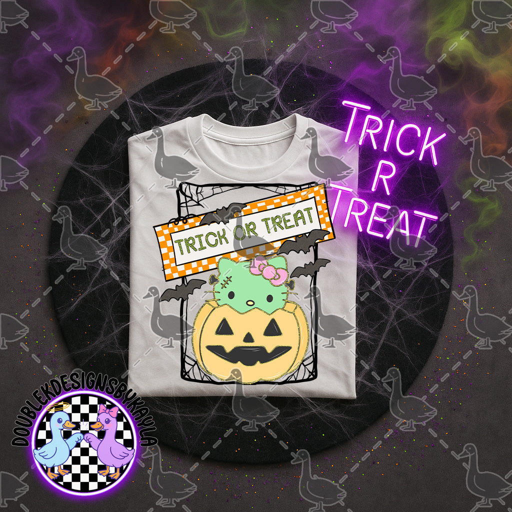 Halloween Trick or Treat Digital Design – 17 Character Styles (PNG)