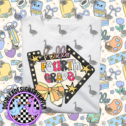 Hello Starstruck Grades – Back to School PNG Bundle | Pre-K to 5th Grade Digital Designs