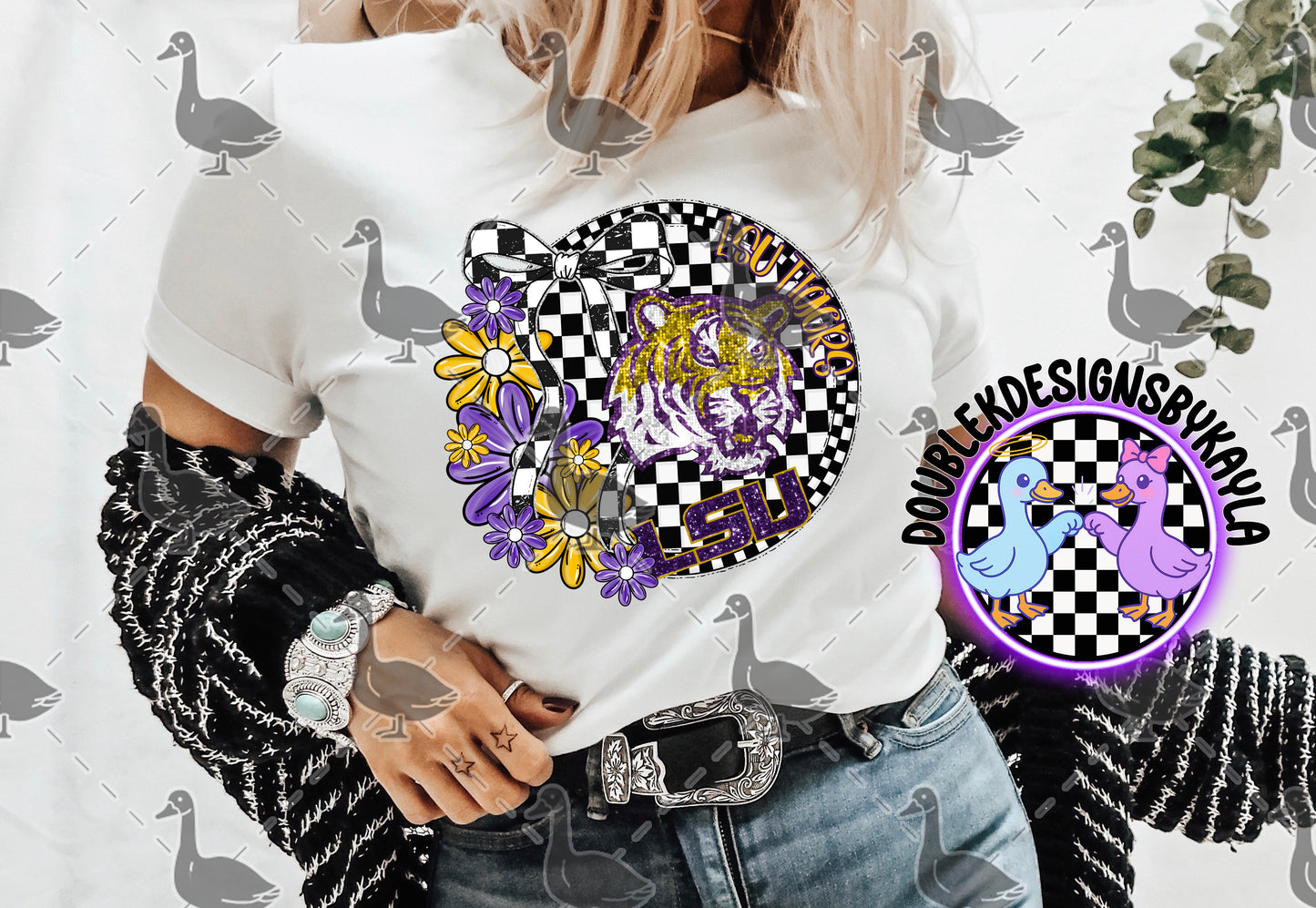 LSU Tigers Floral Circle – College Football Digital Design