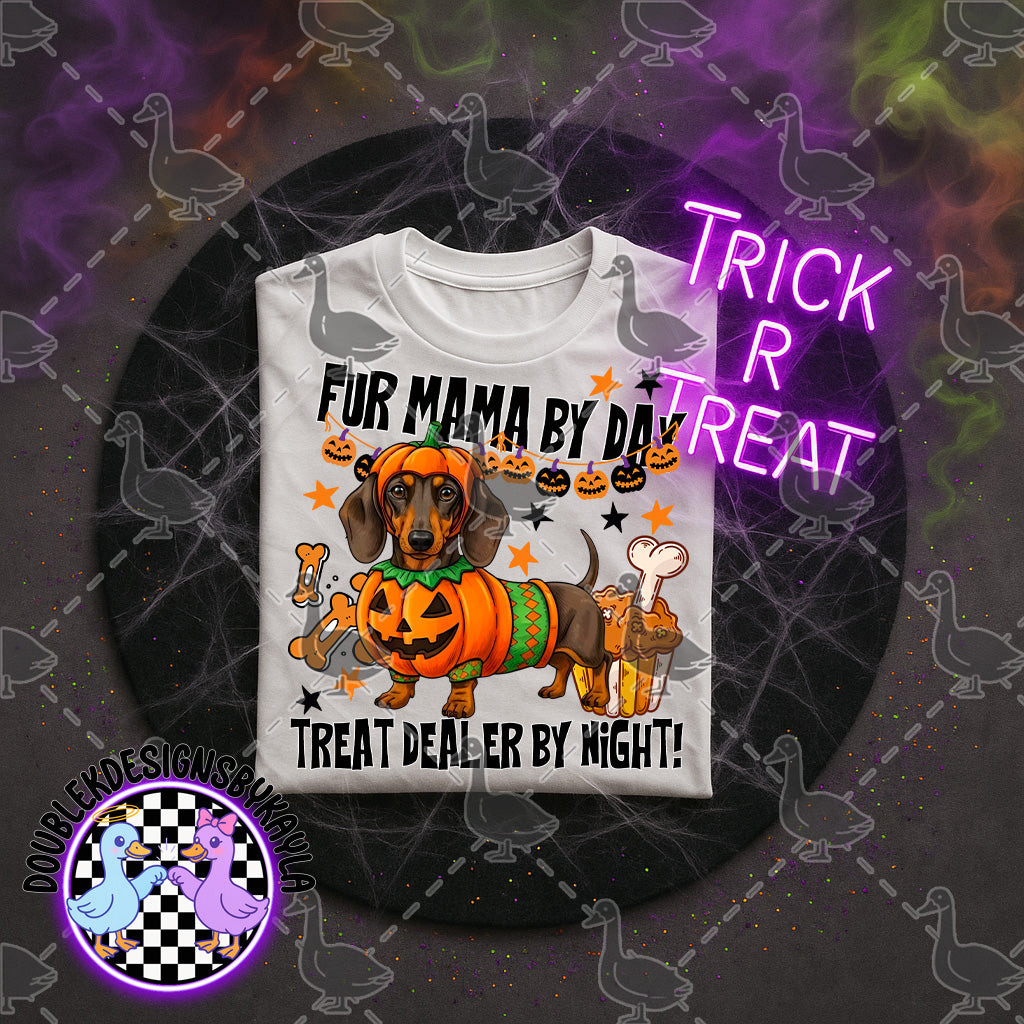 Fur Mama by Day – Halloween Dog Mom PNG Digital File