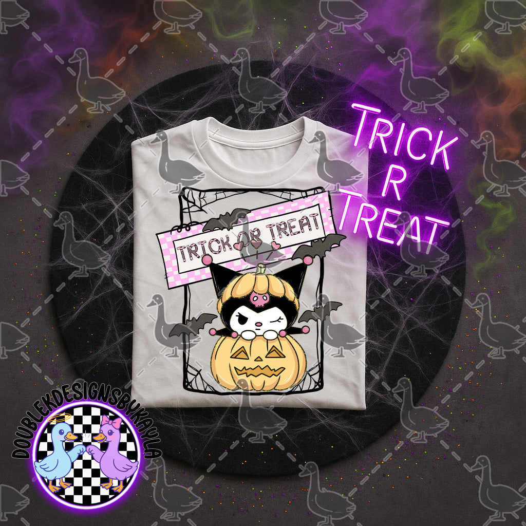 Halloween Trick or Treat Digital Design – 17 Character Styles (PNG)