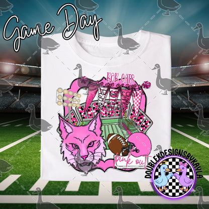 Pink Out Game Day Mascot Designs – 72 Digital Options + Bundle