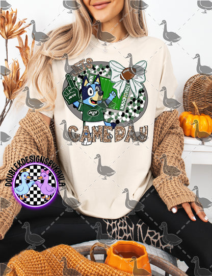 Game Day Football Bow Mascot Tee | Multiple Teams Available