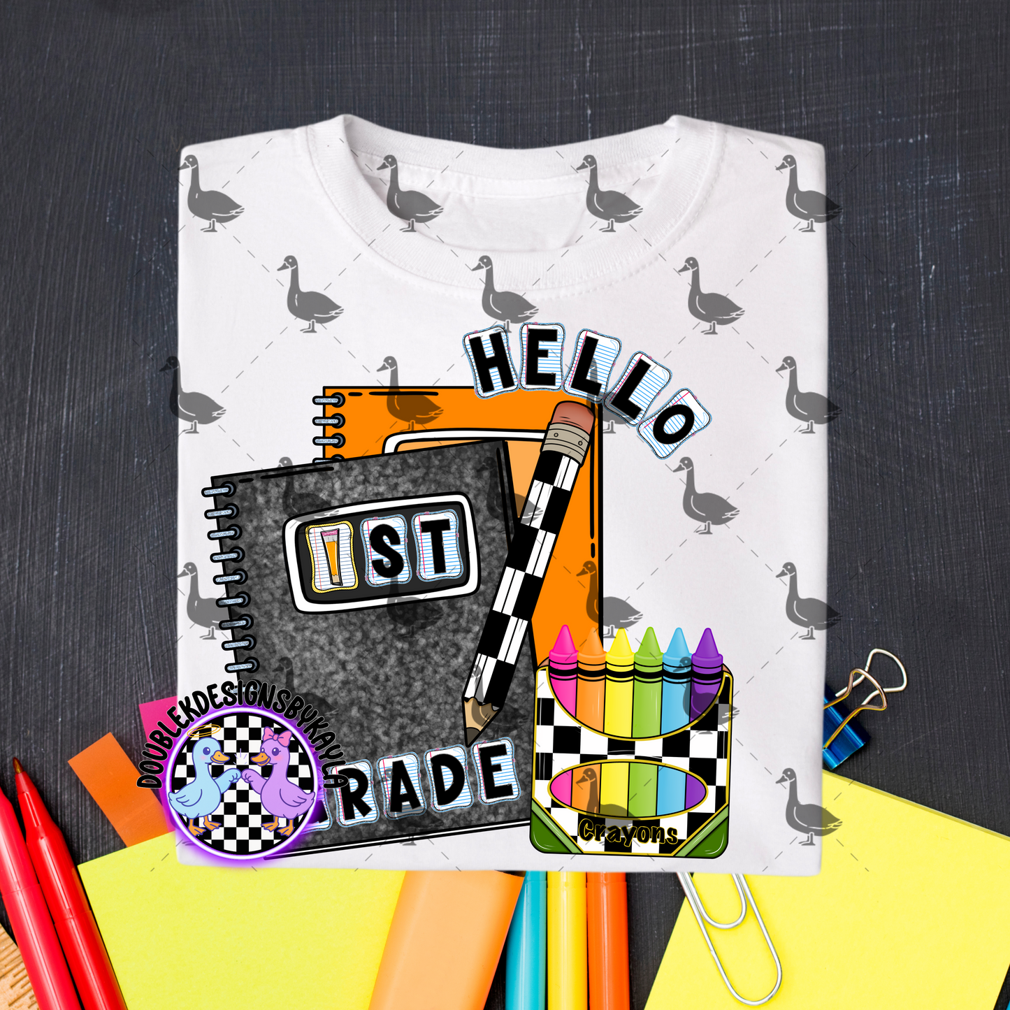 back to school- black and orange – Digital Design