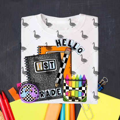 back to school- black and orange – Digital Design