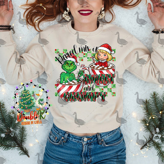 Perfect Mix Of Sweet And Grumpy Digital Design | Christmas PNG