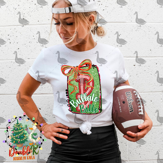 Buffalo Christmas Football PNG