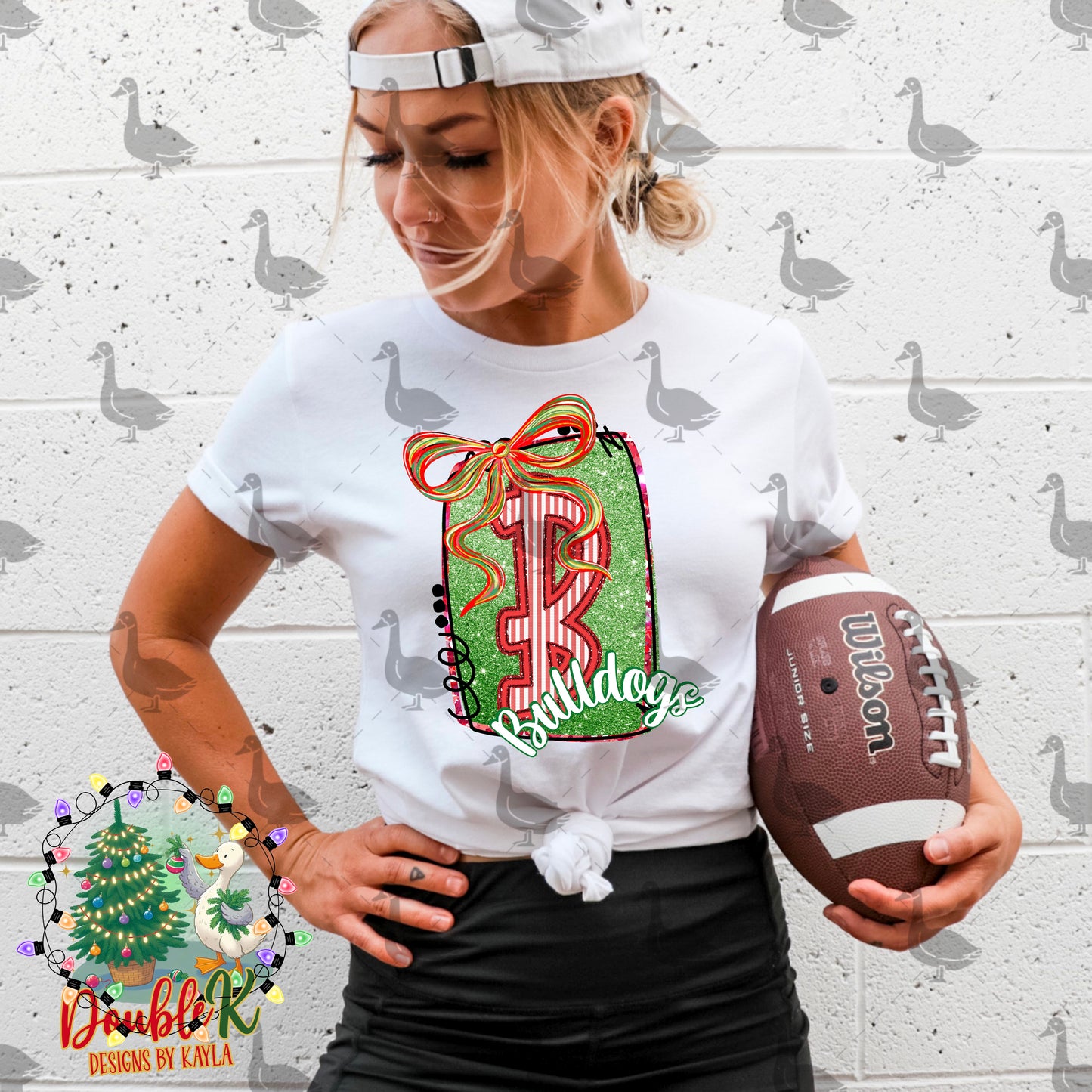 Bulldogs Christmas Football PNG