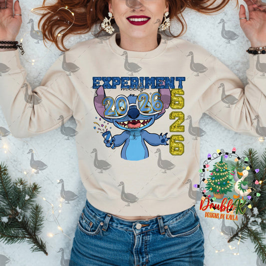 Experiment 626 Meets 2026 Digital Design | New Year PNG