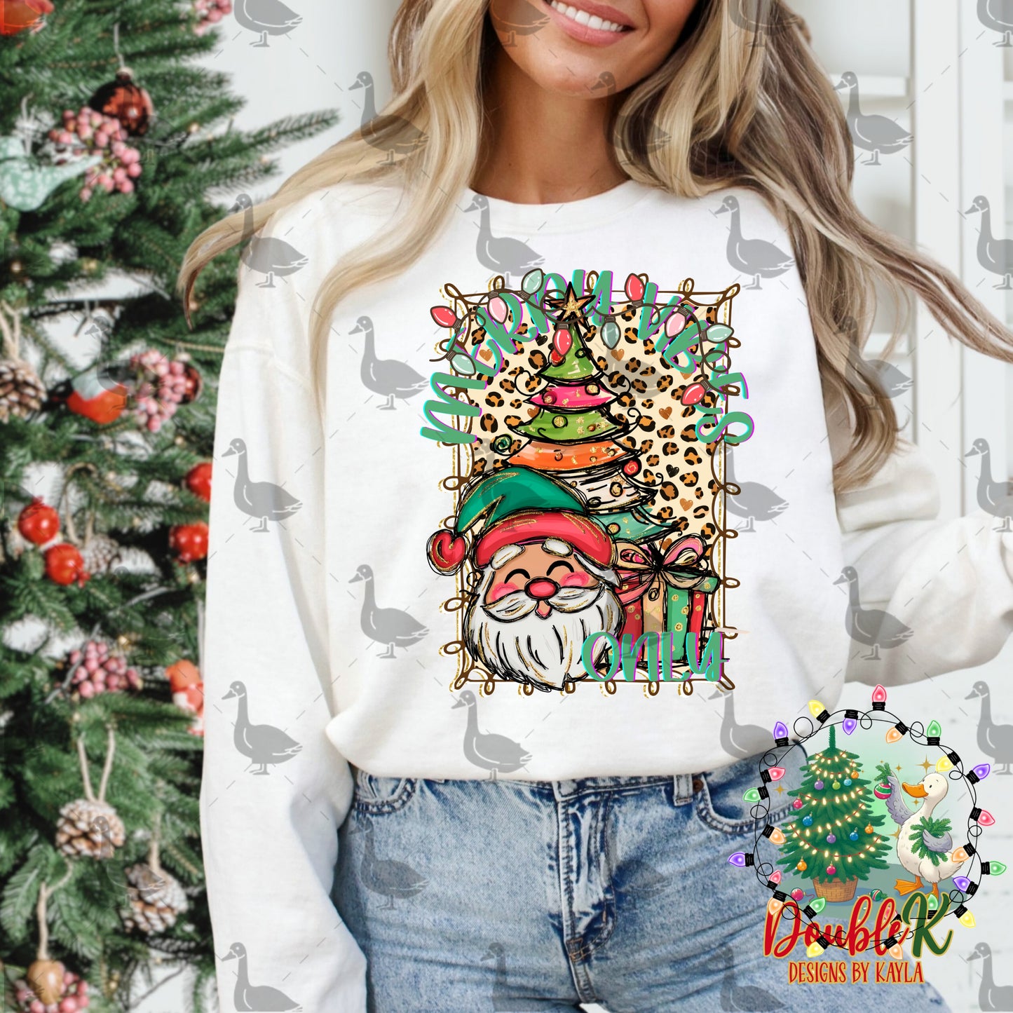 Merry Vibes Only PNG Design