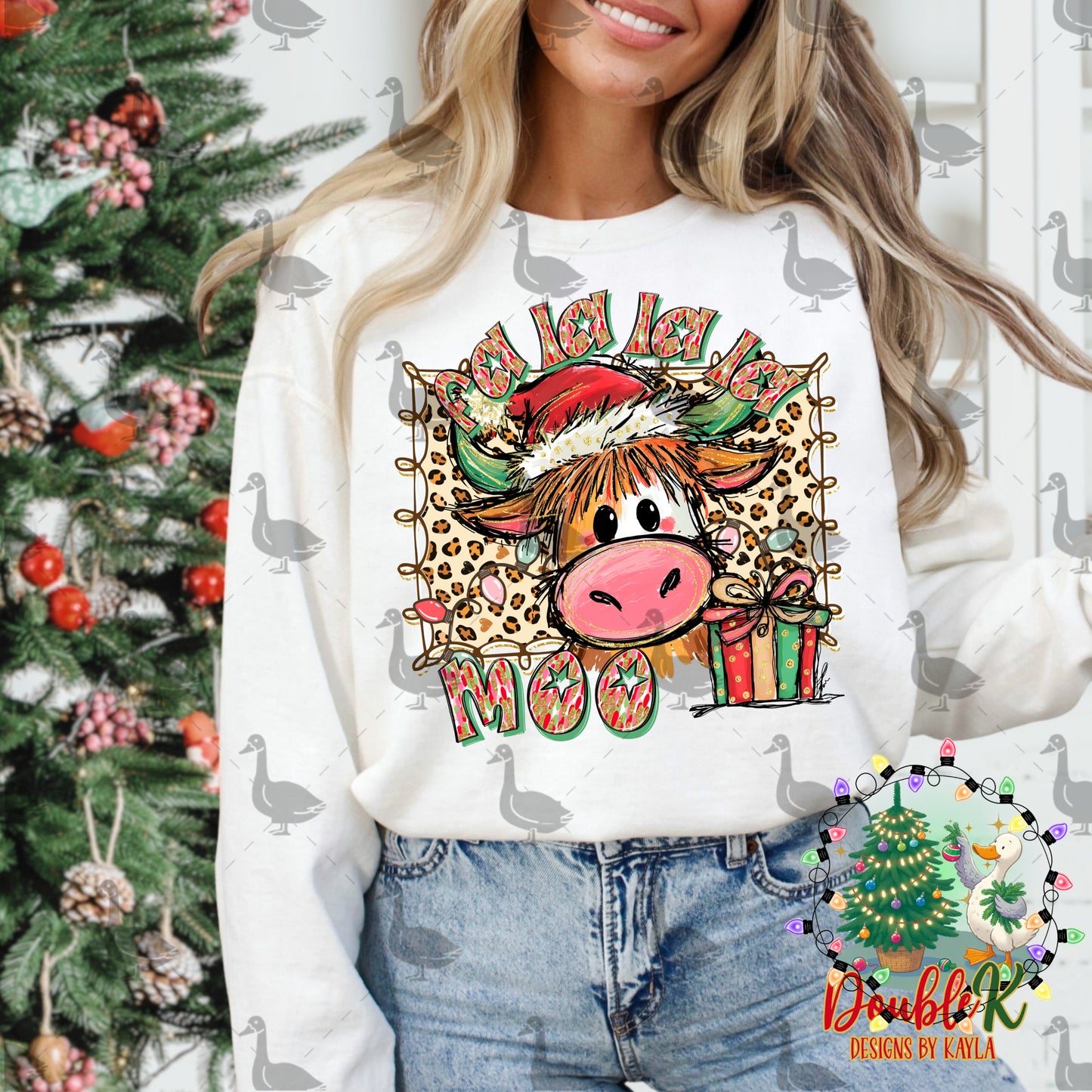 Fa La La La Moo PNG Design