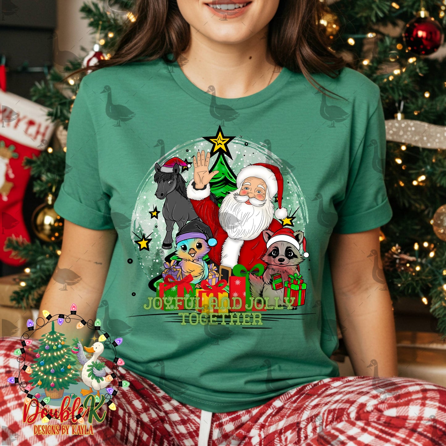 Joyful And Jolly Together PNG Design