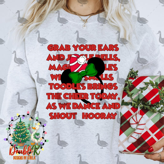 Grab Your Ears And Jingle Bells PNG Design